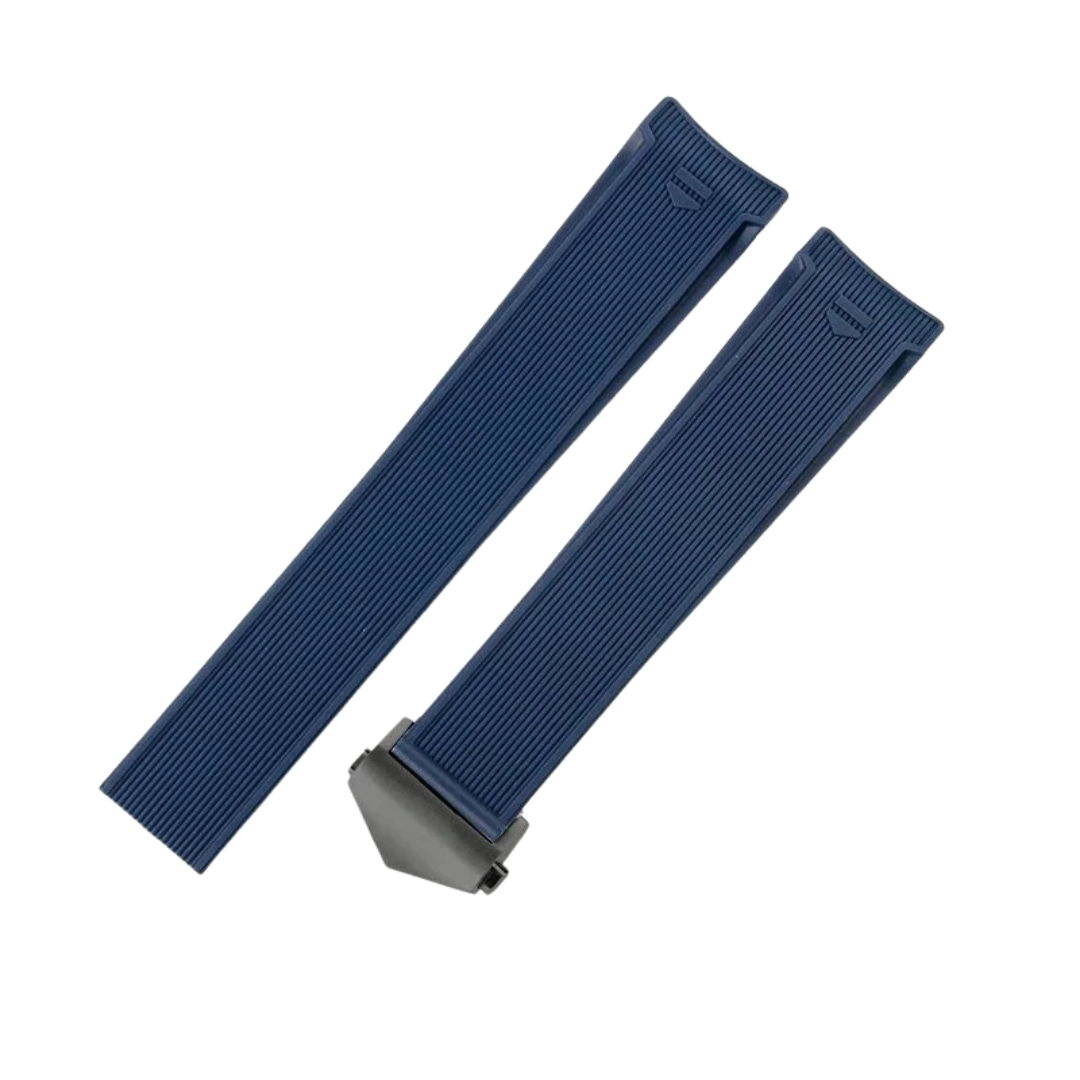 Blue Rubber Strap for Tag Heuer F1 Racing 300 – 22mm – 43/41mm Case