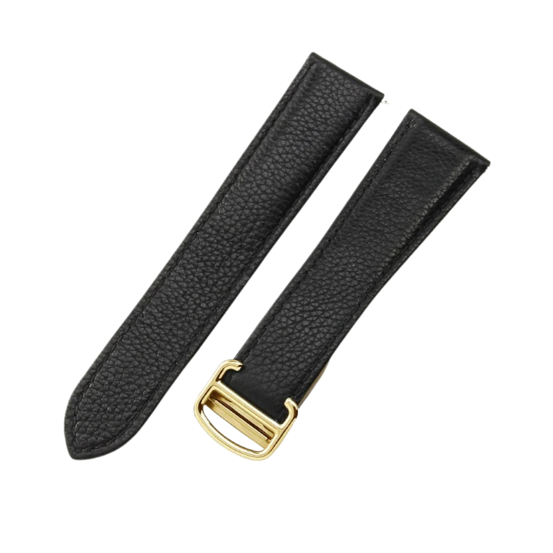 Shadow Black Cowhide Leather Strap
