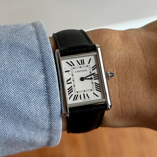 Leather Watch Strap for Cartier