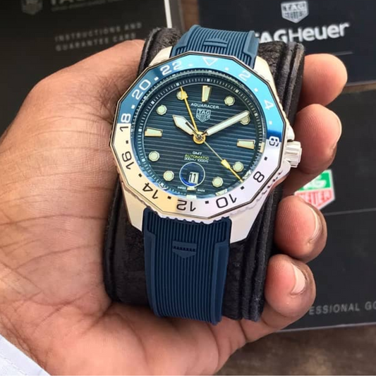 Navy Blue Soft Silicone Rubber F1 Racing 300 Strap