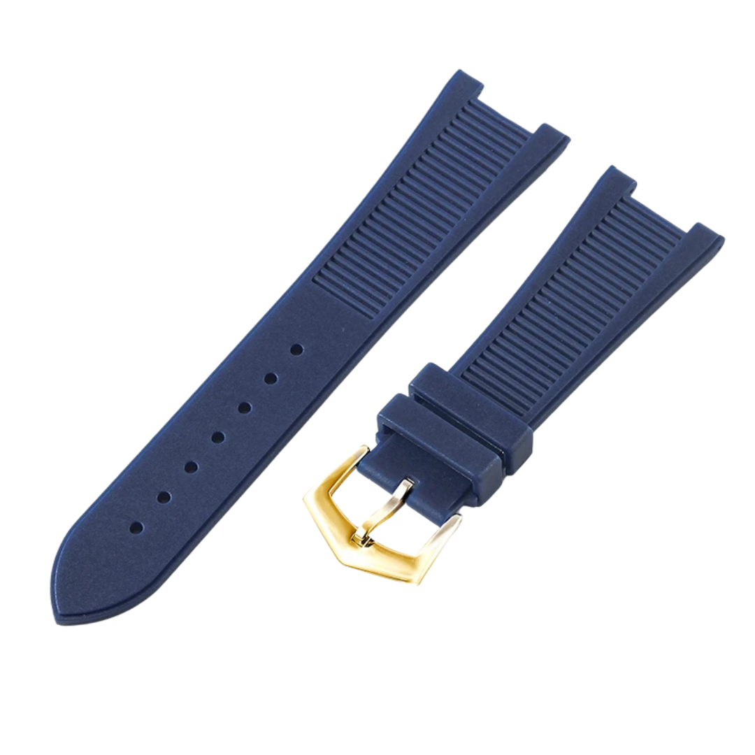 Dark Blue Fluororubber Strap for Patek Philippe Nautilus Series