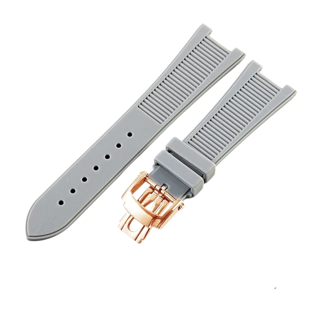 Grey Fluororubber Strap for Patek Philippe Nautilus Series