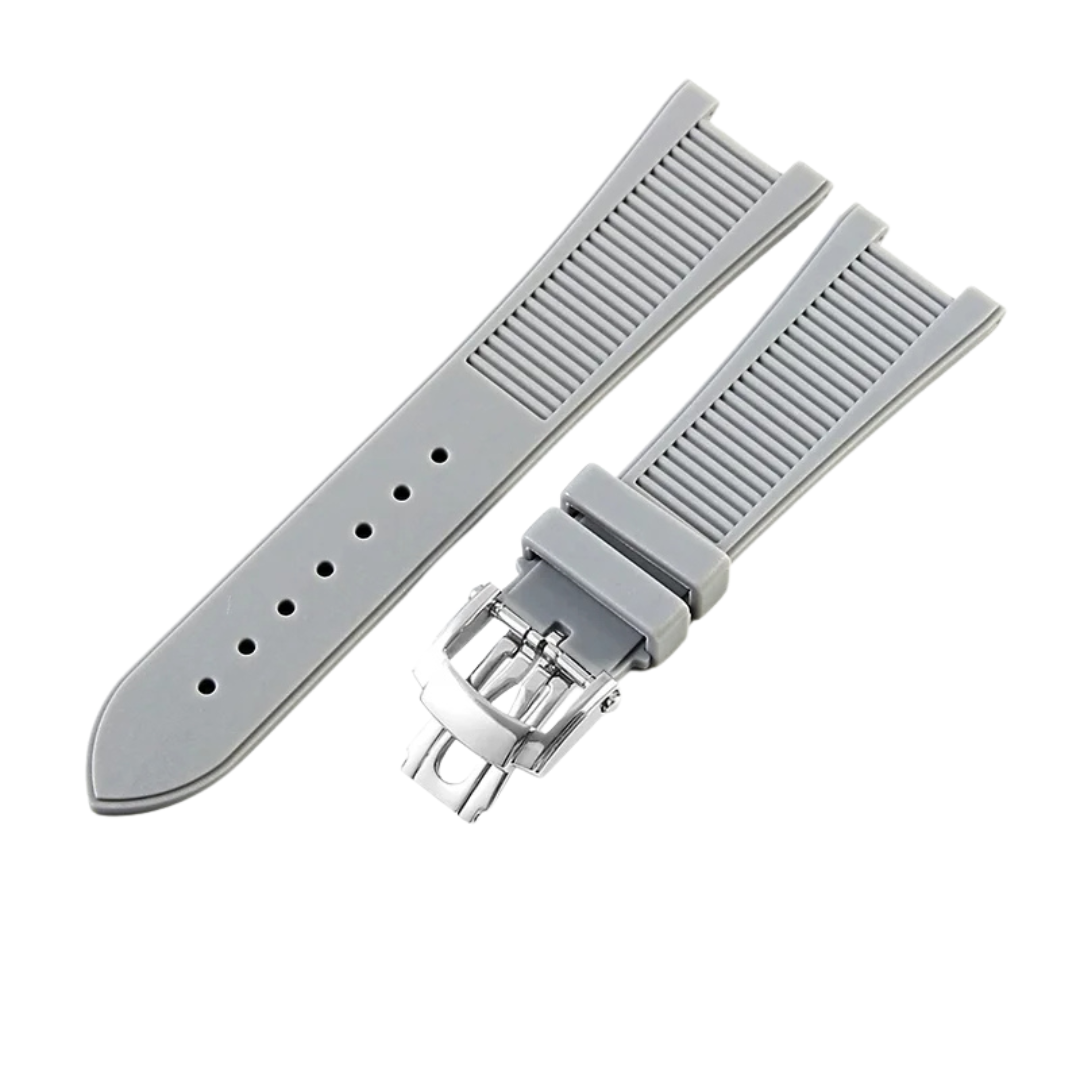 Grey Fluororubber Strap for Patek Philippe Nautilus Series