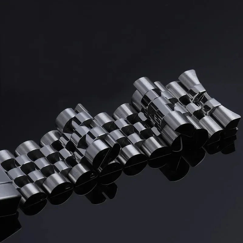 Silver Jubilee Stainless Steel Glidelock Strap