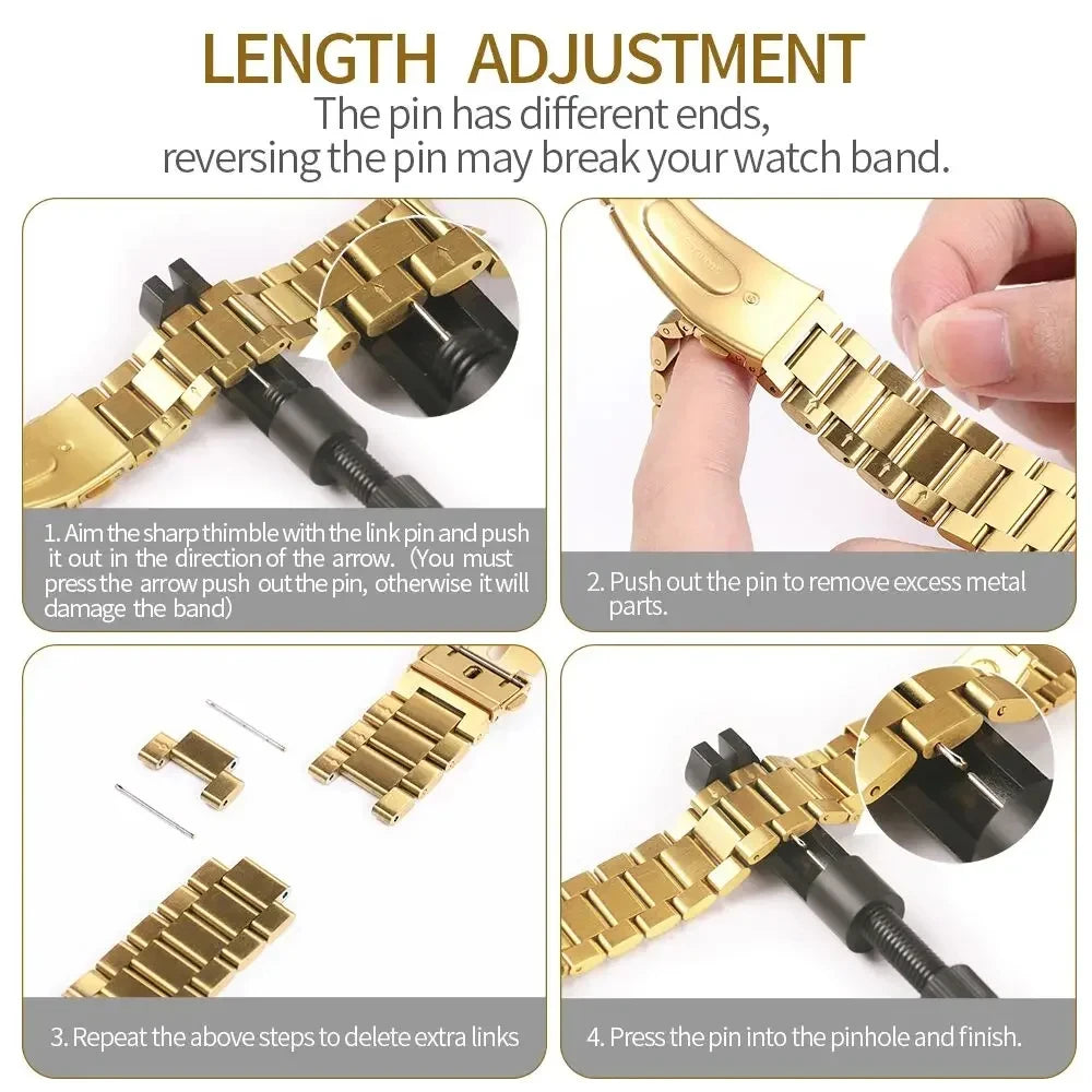 High Quality Metal Watch Strap for Moonswatch - High Quality Butterfly Clasp