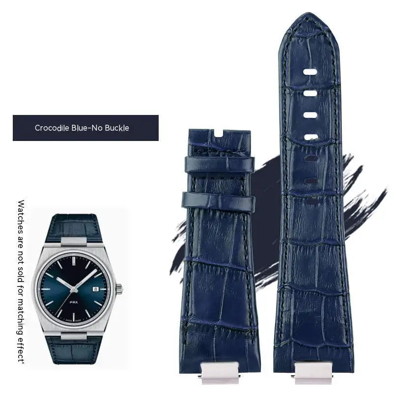Luxury Genuine Leather Strap for Tissot PRX - With Universal + Butterfly Strap