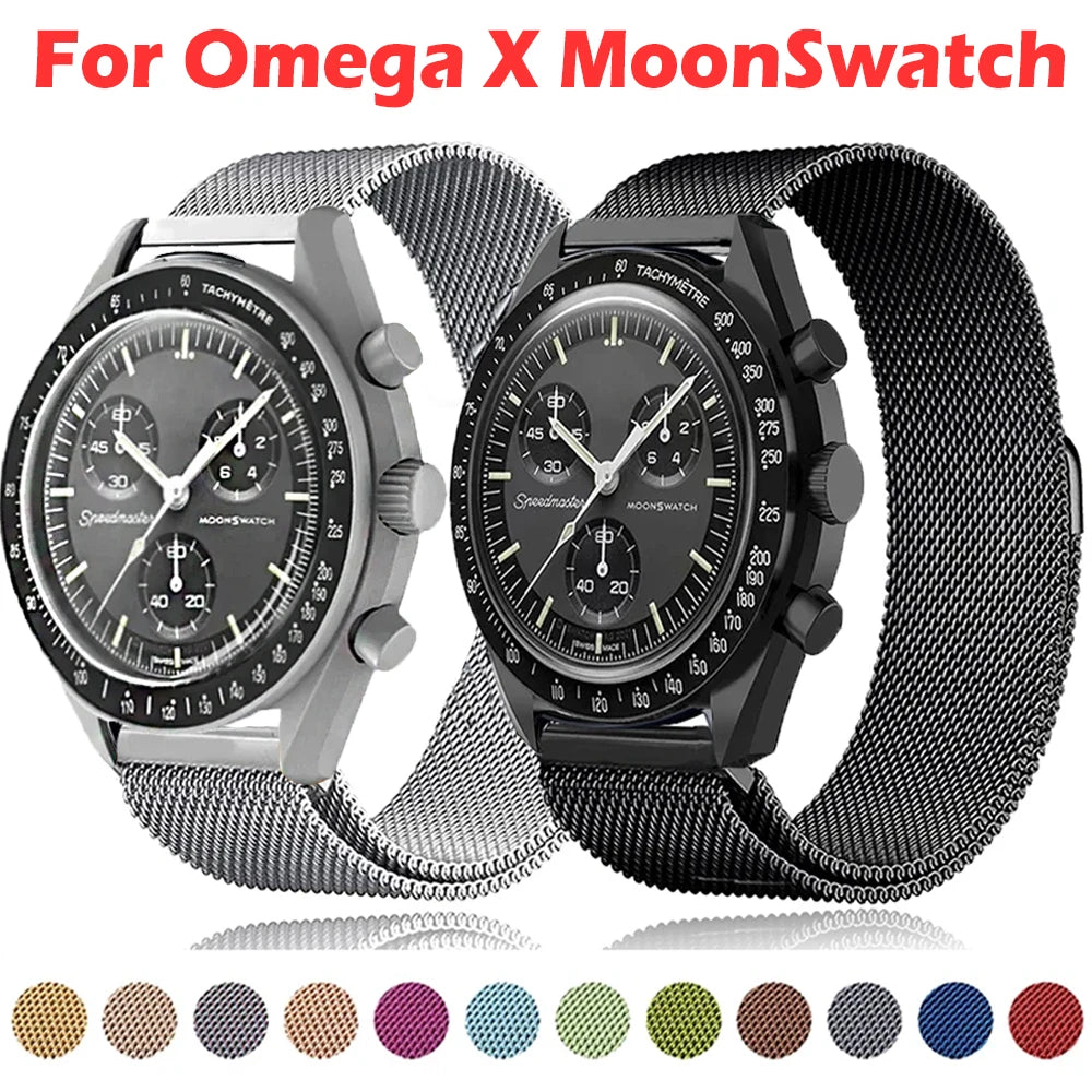 High Quality Milanese Strap for Moonswatch - Mesh with Magnetic Clasp