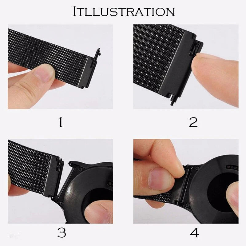 High Quality Milanese Strap for Moonswatch - Mesh with Magnetic Clasp