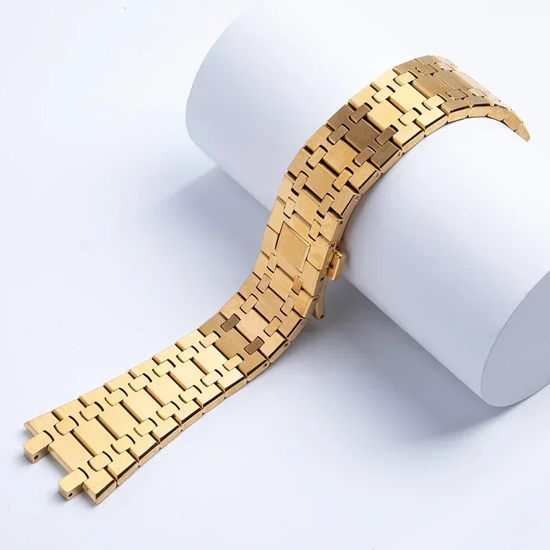 Silver Royal Oak Stainless Steel Strap