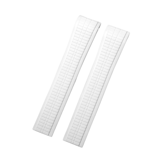 White Luxury Rubber Strap for Patek Philippe Aquanaut – Butterfly Clasp