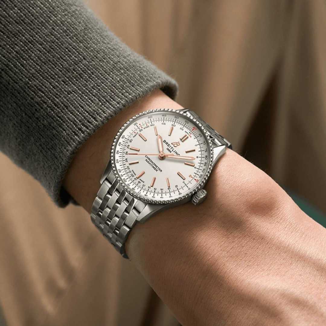 20mm/22mm/24mm Steel Strap for Breitling – Silver & Gold Bracelet