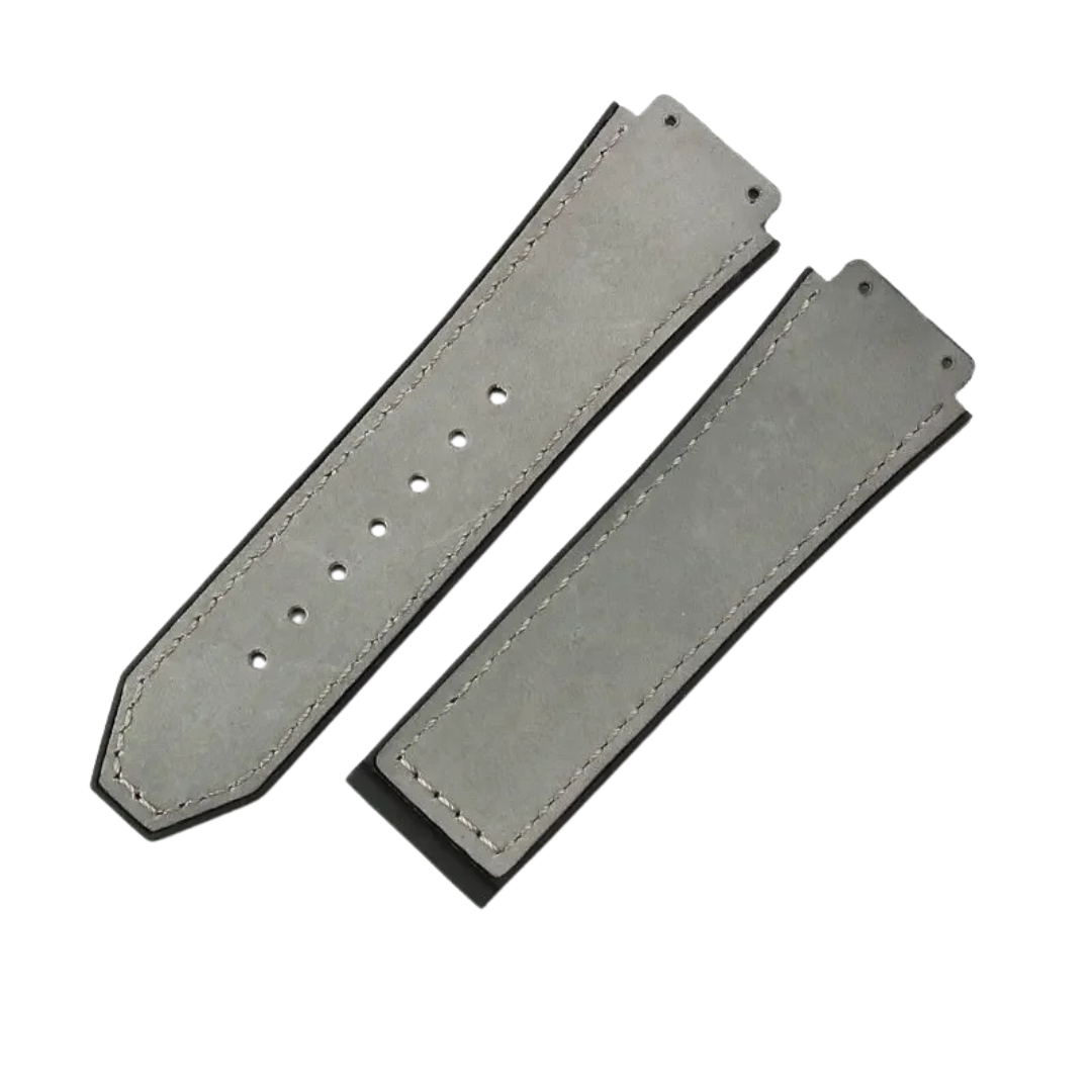 26x19mm Leather Strap for Hublot Classic Fusion Big Bang Grey