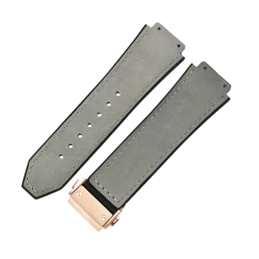 26x19mm Leather Strap for Hublot Classic Fusion Big Bang Army Green
