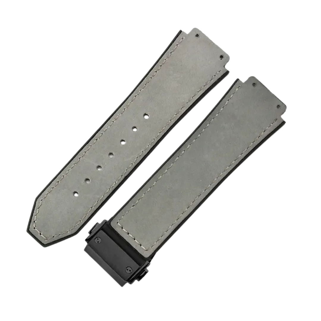 26x19mm Leather Strap for Hublot Classic Fusion Big Bang Army Green