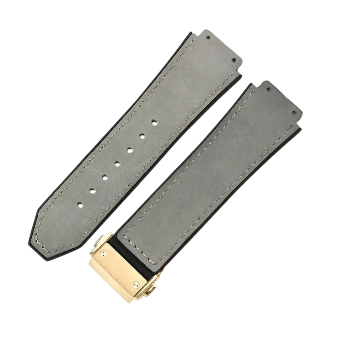 26x19mm Leather Strap for Hublot Classic Fusion Big Bang Army Green