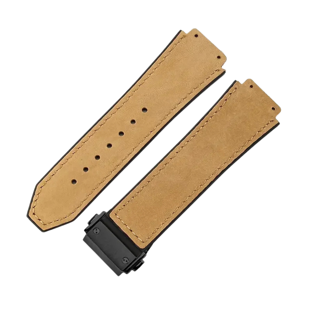 26x19mm Leather Strap for Hublot Classic Fusion Big Bang Army Green