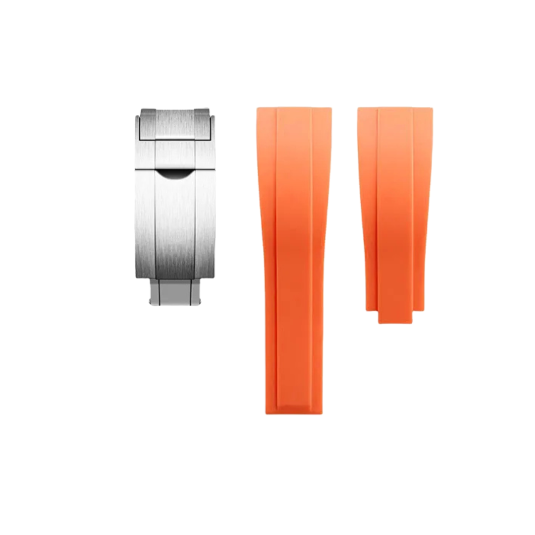 Pumpkin Orange Silicone Oysterflex Strap