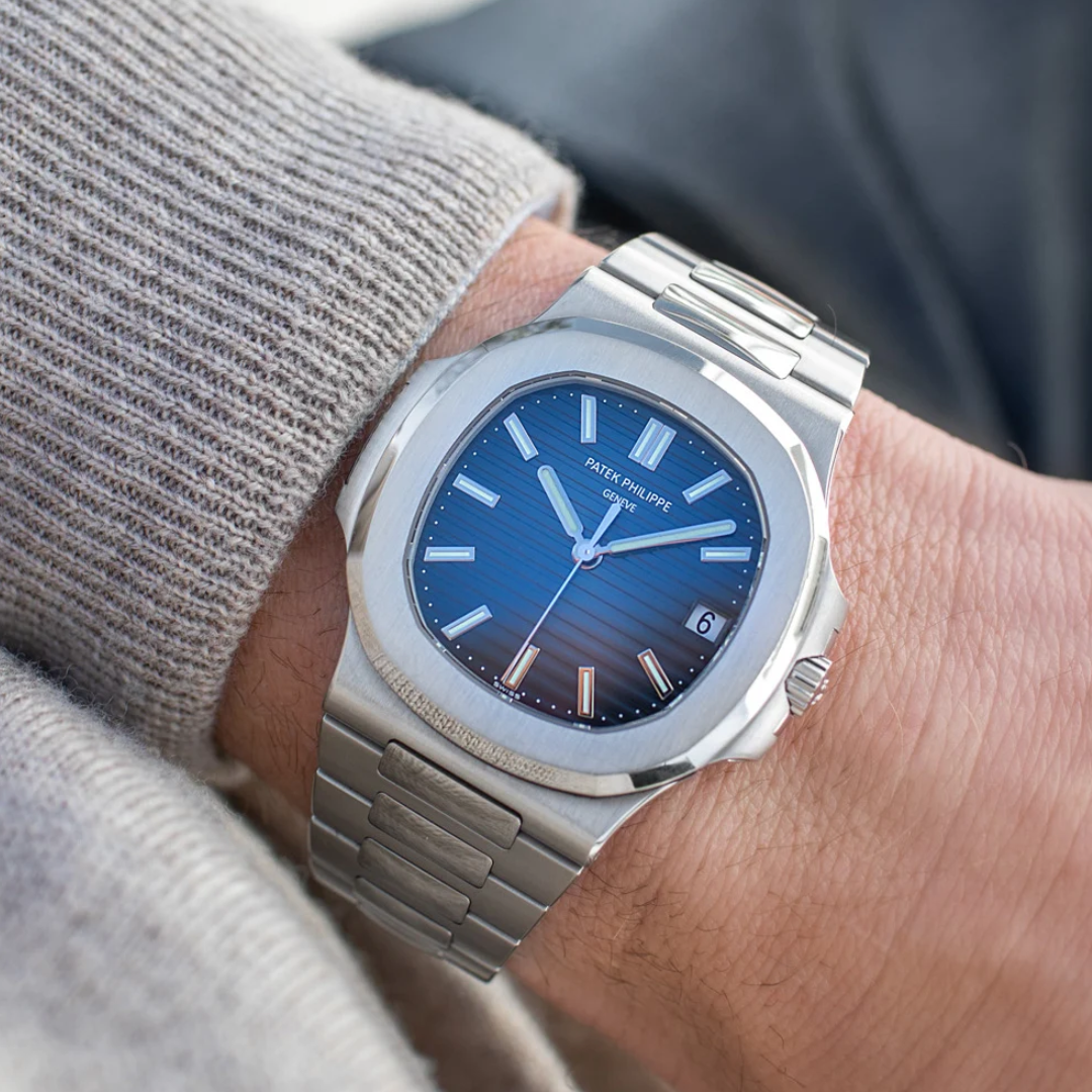 Silver Stainless Steel Nautillus Strap