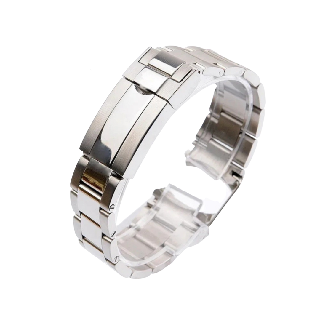 Polished Stainless Steel Oyster Strap