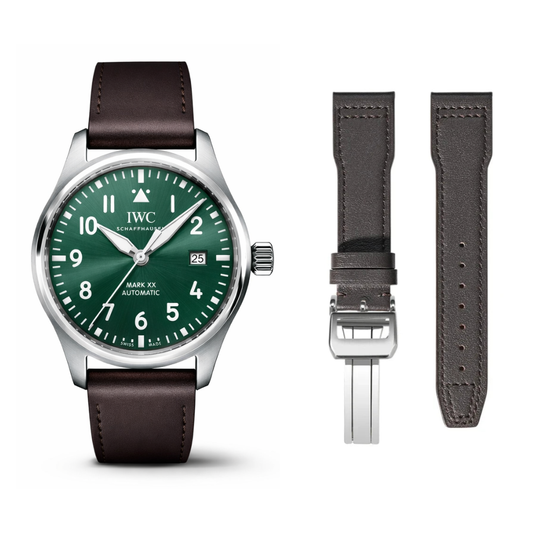 Deep Brown Soft Genuine Leather Pilot Strap
