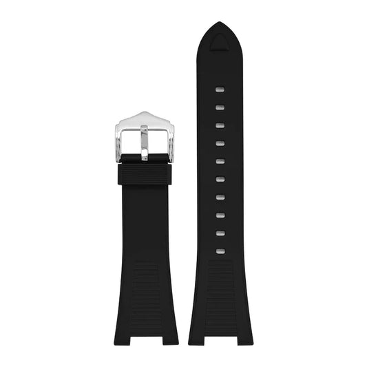 Black Rubber Silicone Strap for Patek Philippe