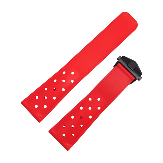 Red Soft Silicone Rubber F1 Strap
