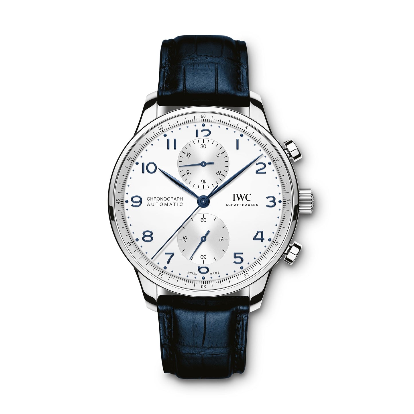 Ocean Blue Cowhide Leather Pilot & Portofino Strap