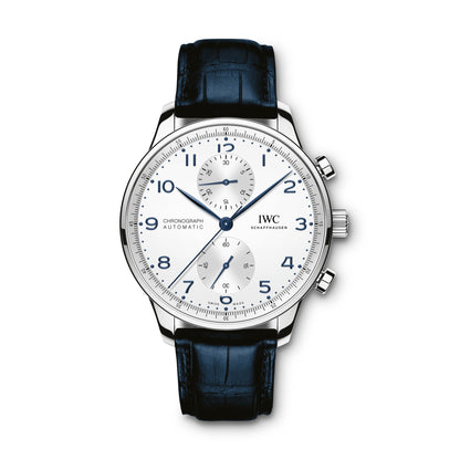 Ocean Blue Cowhide Leather Pilot & Portofino Strap