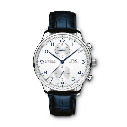 Ocean Blue Cowhide Leather Pilot & Portofino Strap