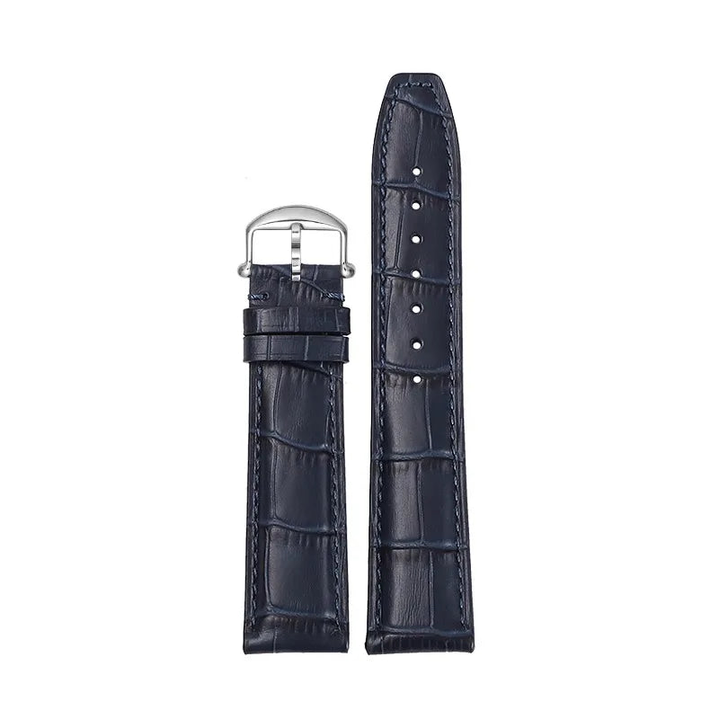 Ocean Blue Cowhide Leather Pilot & Portofino Strap