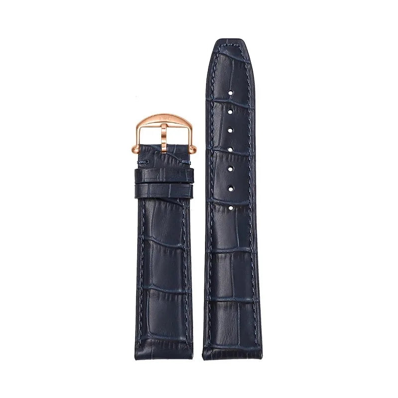 Ocean Blue Cowhide Leather Pilot & Portofino Strap