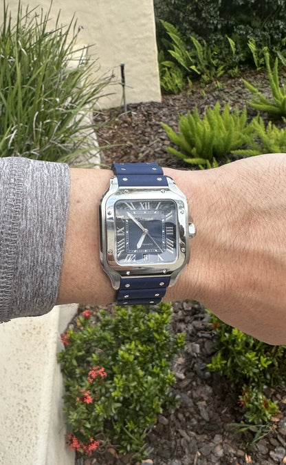 Marine Blue Santos Silicone Strap