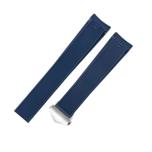 Navy Blue Soft Silicone Rubber F1 Racing 300 Strap