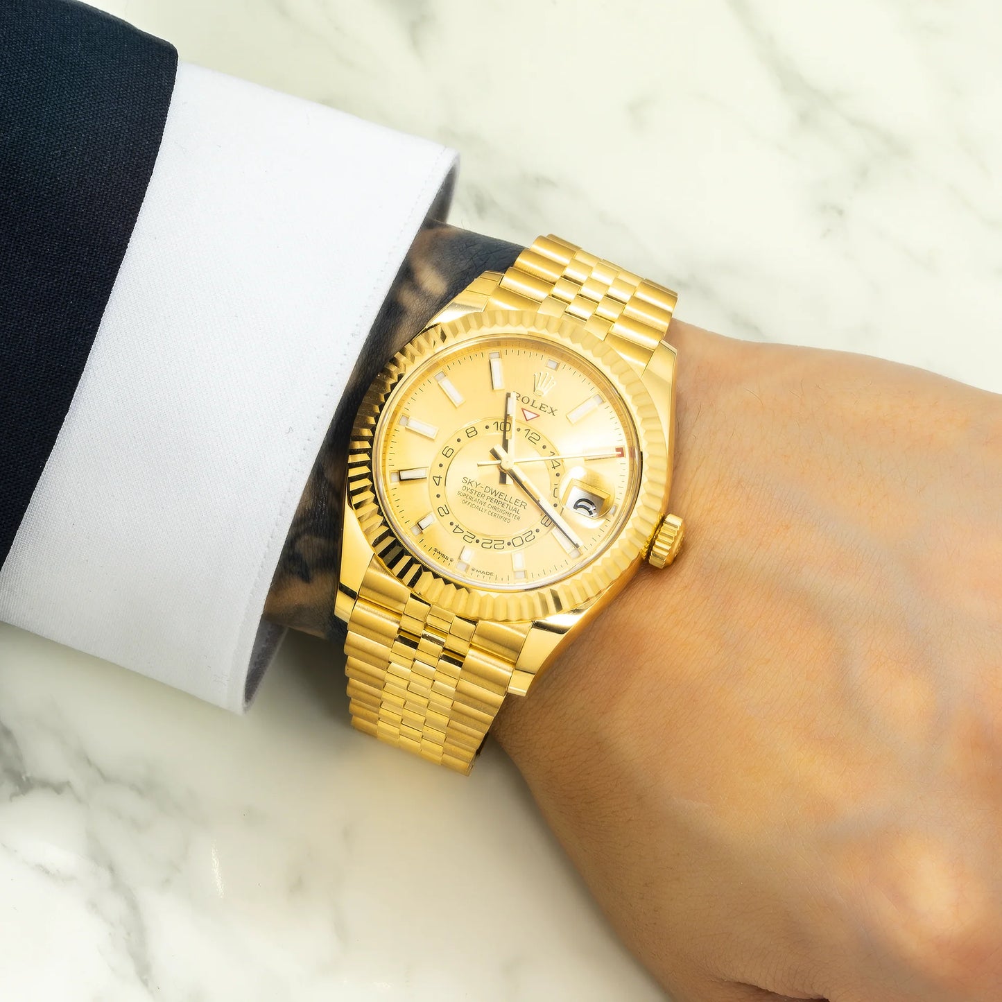Yellow Gold Jubilee Stainless Steel Strap