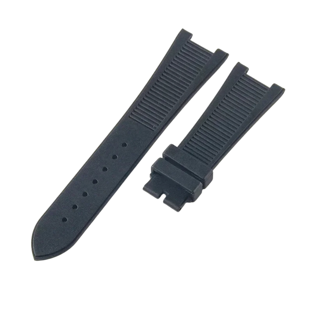 Black Fluororubber Strap for Patek Philippe Nautilus Series