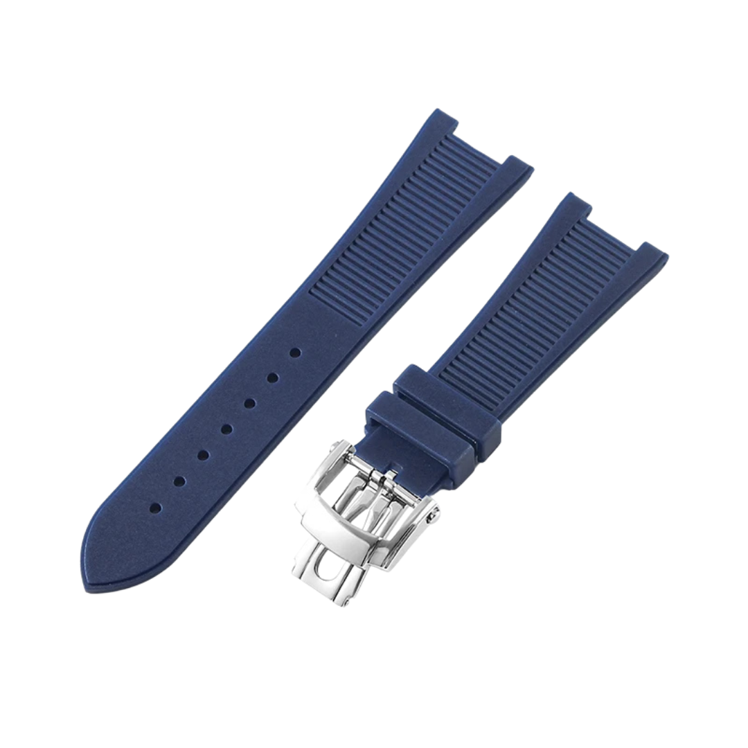 Dark Blue Fluororubber Strap for Patek Philippe Nautilus Series