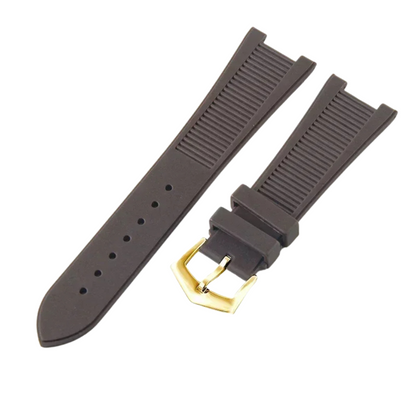 Brown Fluororubber Strap for Patek Philippe Nautilus Series