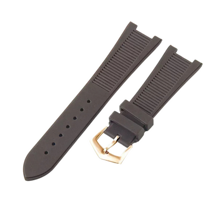 Brown Fluororubber Strap for Patek Philippe Nautilus Series