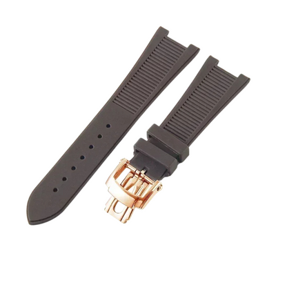 Brown Fluororubber Strap for Patek Philippe Nautilus Series