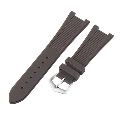 Brown Fluororubber Strap for Patek Philippe Nautilus Series