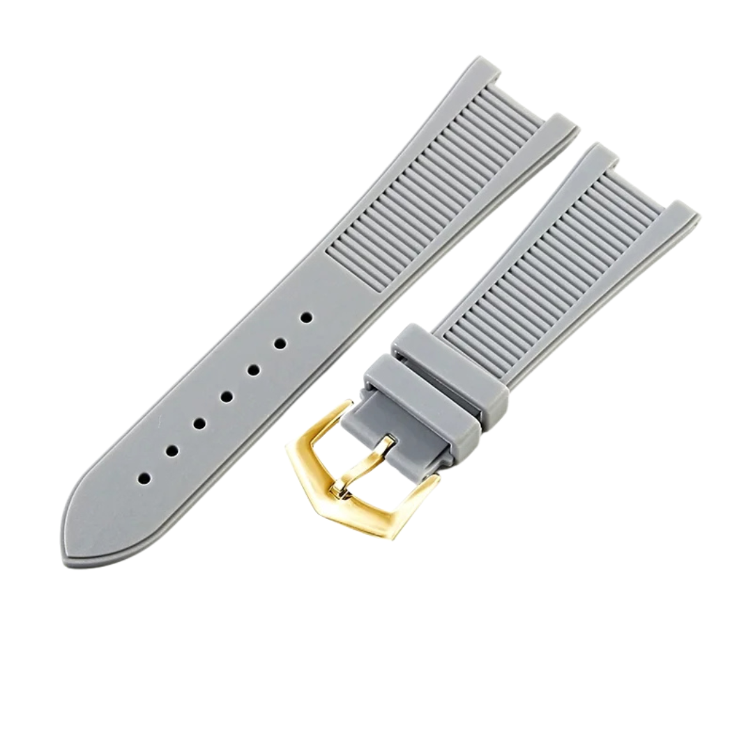 Grey Fluororubber Strap for Patek Philippe Nautilus Series