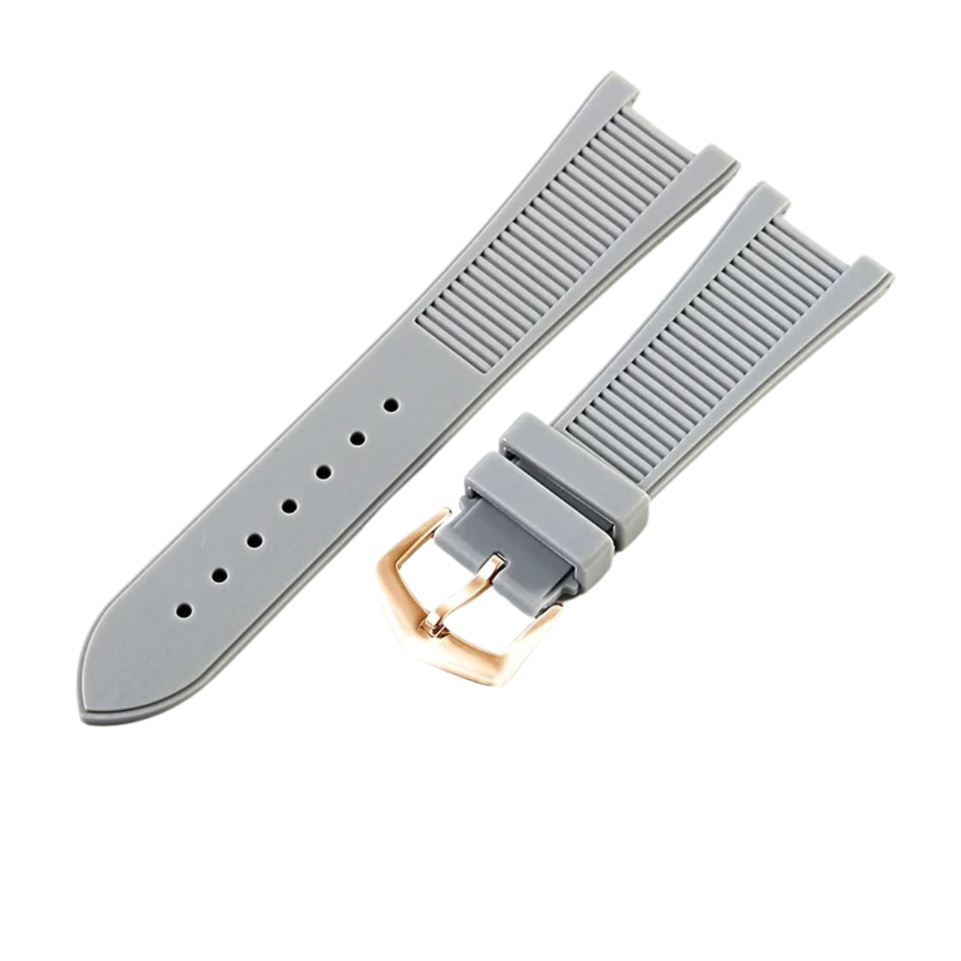 Grey Fluororubber Strap for Patek Philippe Nautilus Series