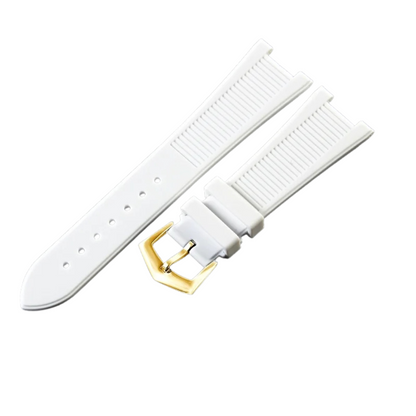 White Fluororubber Strap for Patek Philippe Nautilus Series