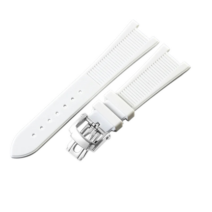 White Fluororubber Strap for Patek Philippe Nautilus Series