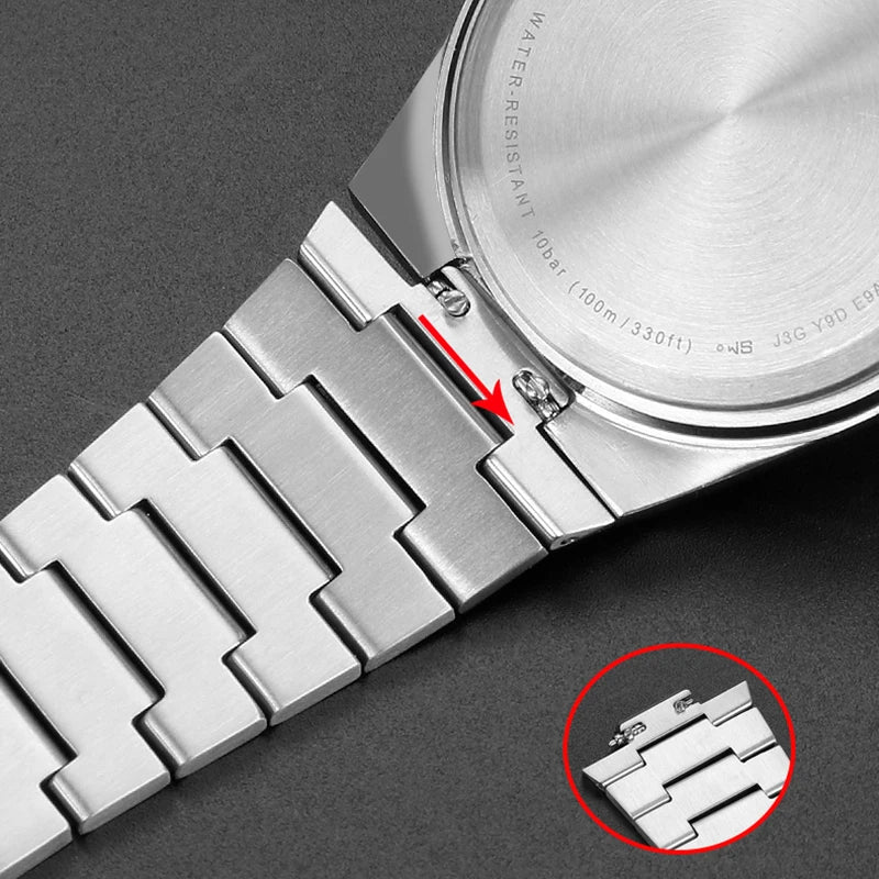 High Quality Tissot PRX Metal Strap - With Luxury Butterfly Clasp