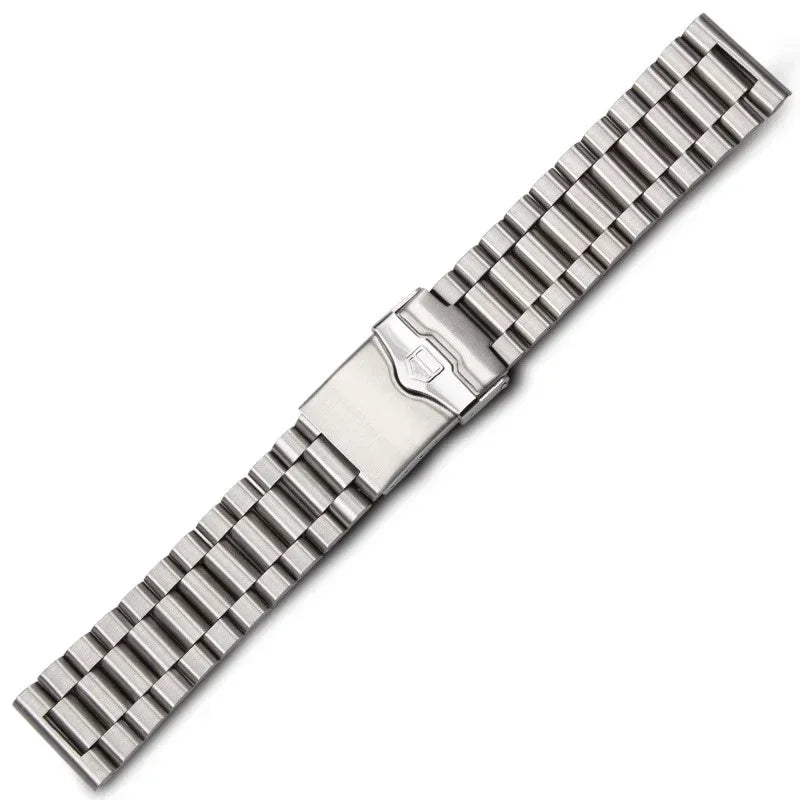 Solid Stainless Steel Watchband For TAG heuer F1 Watch Strap Flat End Push Button Deployment buckle Men's Bracelet 20mm 22mm