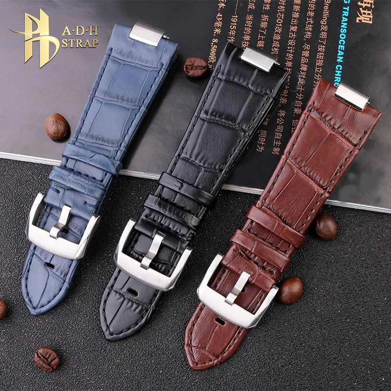 Luxury Genuine Leather Strap for Tissot PRX - With Universal + Butterfly Strap