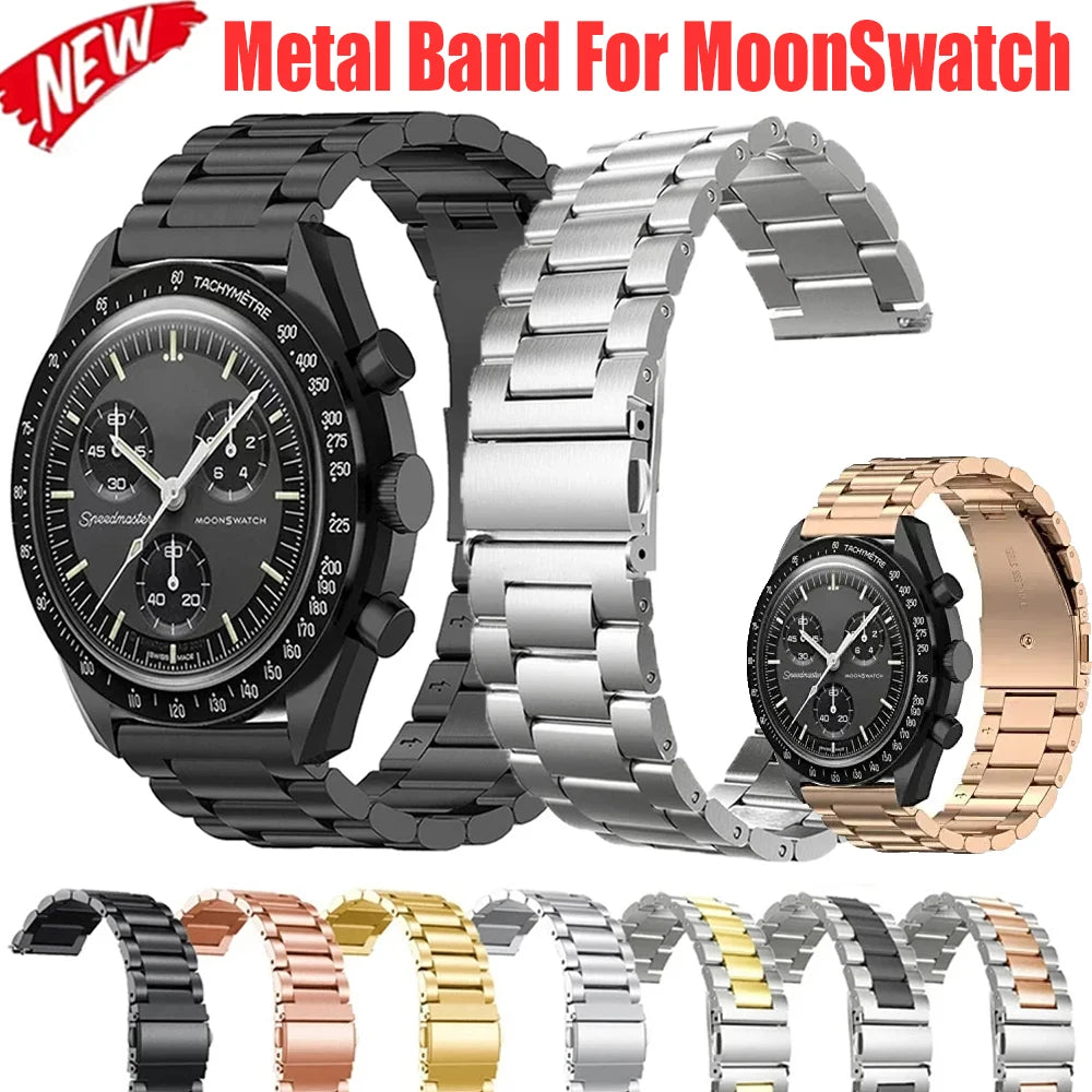 High Quality Metal Watch Strap for Moonswatch - High Quality Butterfly Clasp