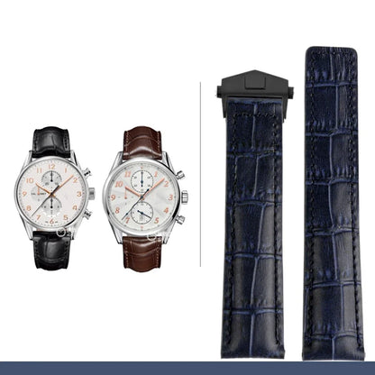 19mm/20mm/22mm Leather Strap for TAG Heuer Carrera