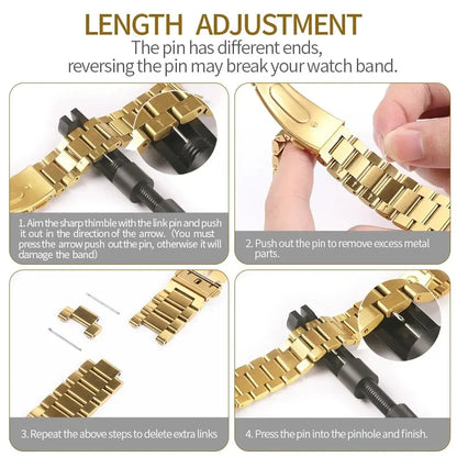 High Quality Metal Watch Strap for Moonswatch - High Quality Butterfly Clasp